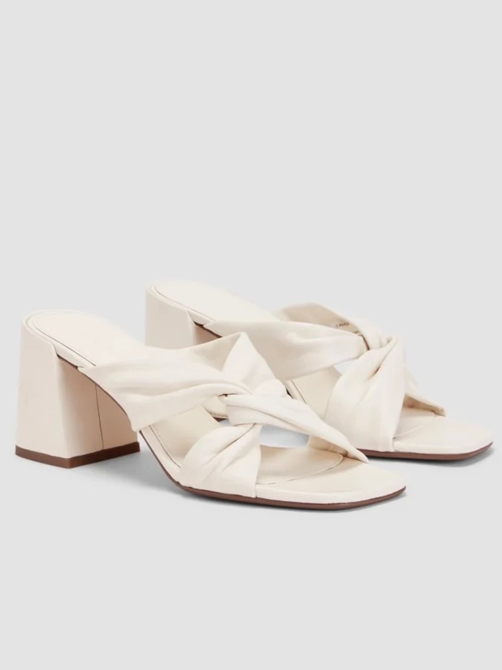 Everlane The Day Twist Heel Canvas Nappa Leather Block Heel Chic Shoes 6.5 NIB